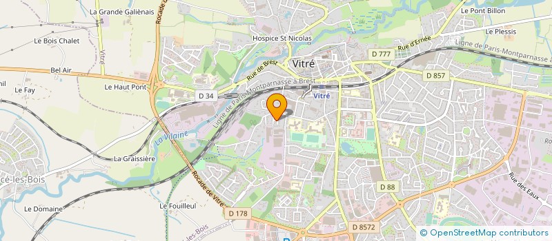 localisation de l'entreprise SOCARE  VITRE