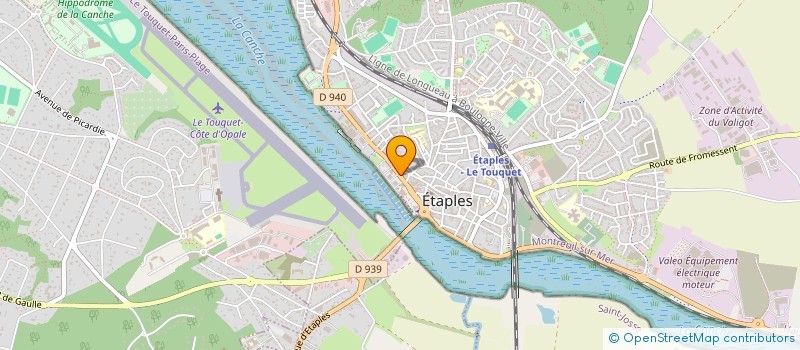 localisation de l'entreprise SOCARENAM COTE D'OPALE à ETAPLES