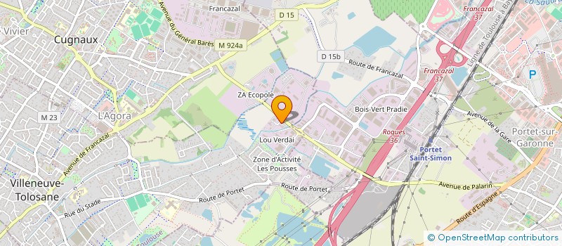 localisation de l'entreprise SOCAT à VILLENEUVE TOLOSANE