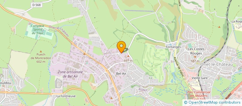 localisation de l'entreprise SOCATEL à ONET-LE-CHATEAU