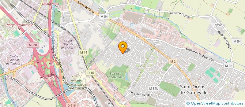 localisation de l'entreprise SOCATRANS SARL à SAINT-ORENS-DE-GAMEVILLE