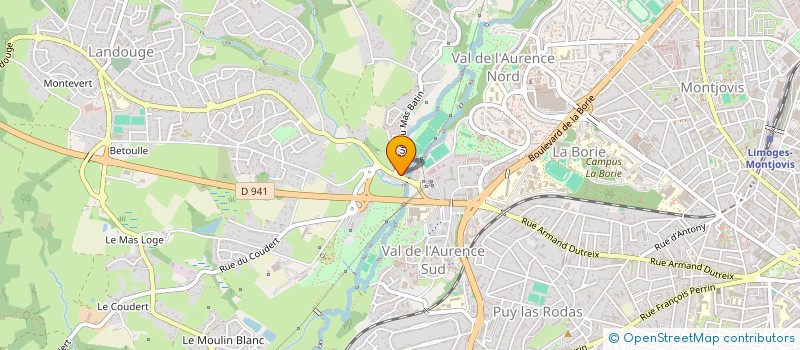 localisation de l'entreprise SOCATRI à LIMOGES