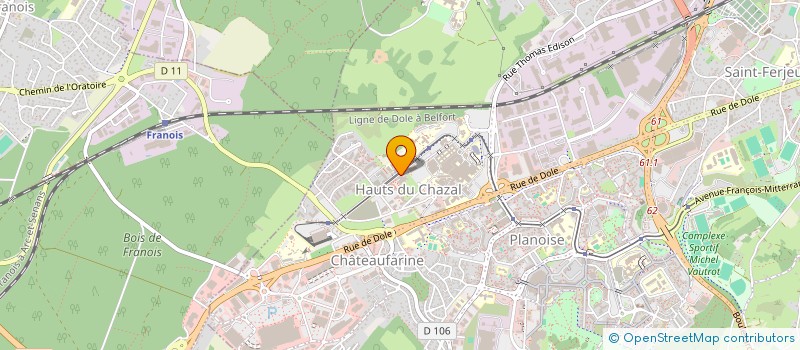 localisation de l'entreprise SOCAVERMATT à BESANCON
