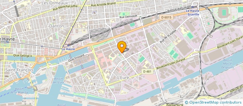 localisation de l'entreprise SOCAVI à LE HAVRE