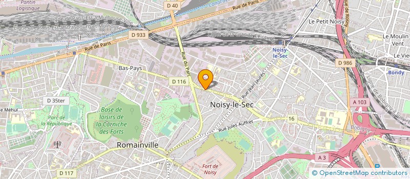 localisation de l'entreprise SOCAVI SARL à NOISY-LE-SEC