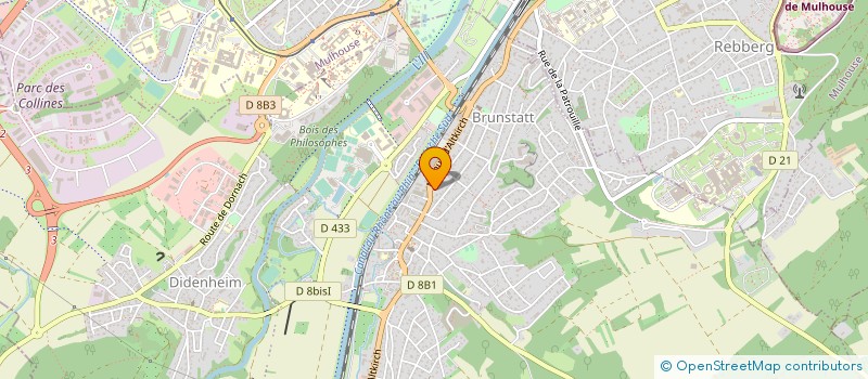 localisation de l'entreprise SOCAVIA à BRUNSTATT-DIDENHEIM