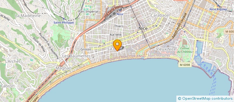 localisation de l'entreprise SOCCAVIN  NICE
