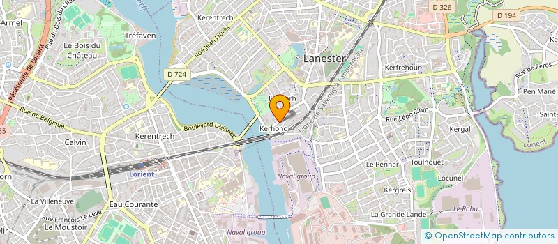 localisation de l'entreprise SOCCER BRETAGNE SUD  LANESTER