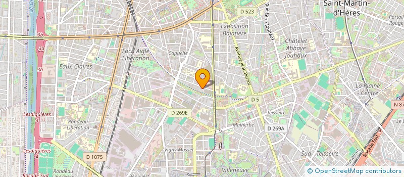 localisation de l'entreprise SOCCER DE RUE à GRENOBLE
