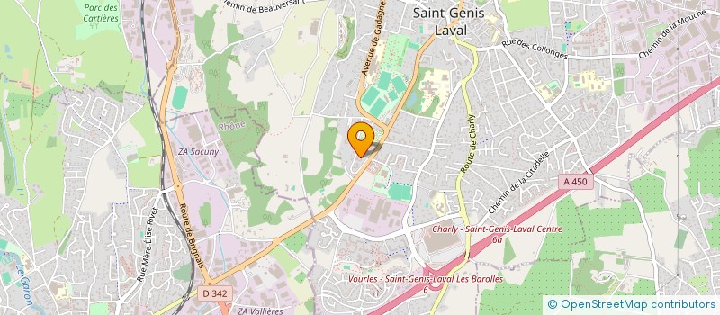 localisation de l'entreprise SOCCER EVENTS à SAINT-GENIS-LAVAL