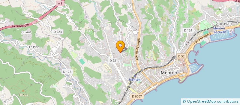 localisation de l'entreprise SOCCO à MENTON