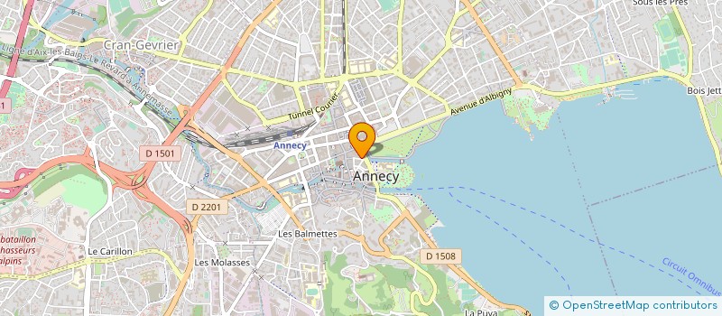 localisation de l'entreprise SOCCO PROMOTION à ANNECY