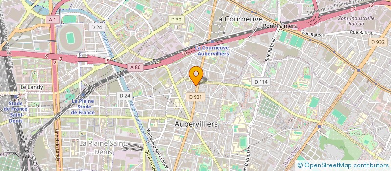 localisation de l'entreprise SOCE AUBERVILLIERS  AUBERVILLIERS