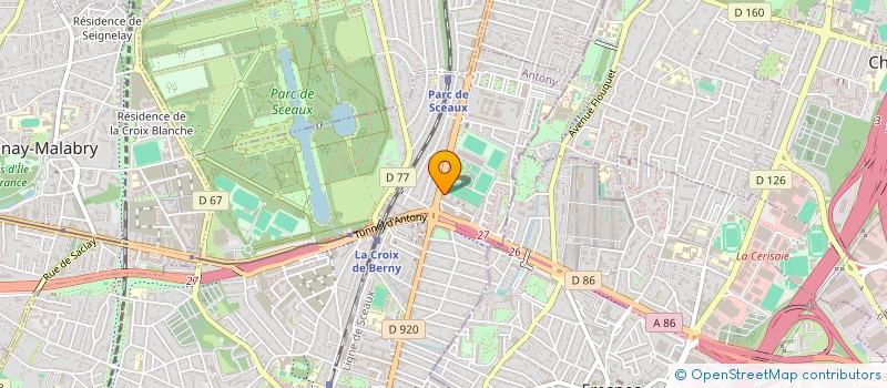 localisation de l'entreprise SOCE92 à ANTONY