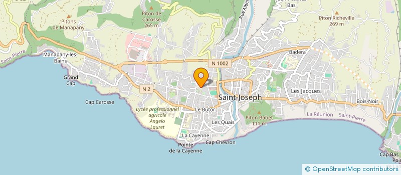 localisation de l'entreprise SOCEBAT à SAINT-JOSEPH