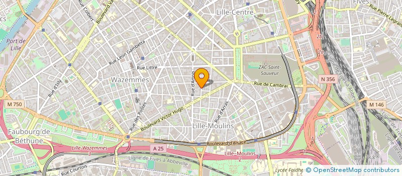 localisation de l'entreprise SOCECA MAINTENANCE à LILLE