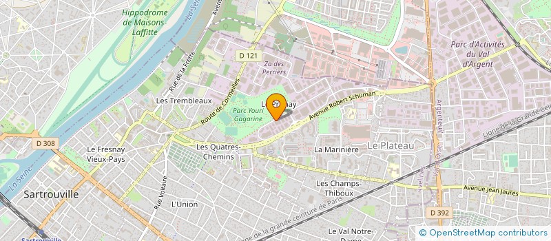localisation de l'entreprise SOCERP-BRUCIAFERI SAS à SARTROUVILLE