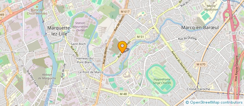 localisation de l'entreprise SOCFIL à MARCQ-EN-BARŒUL