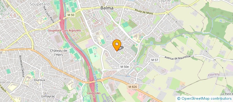 localisation de l'entreprise SOCFIVE  BALMA