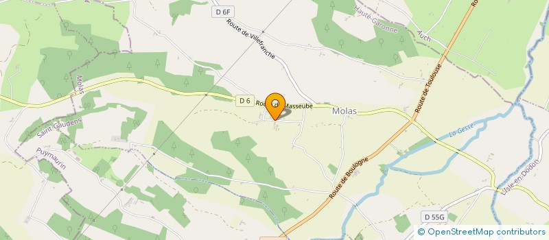 localisation de l'entreprise SOCHA  MOLAS