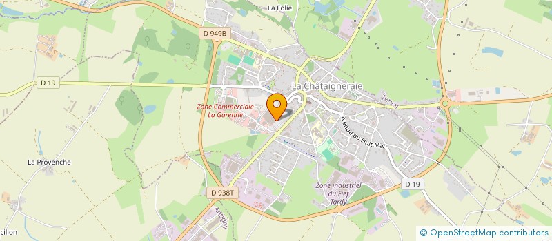 localisation de l'entreprise SOCHADIS  LA CHATAIGNERAIE