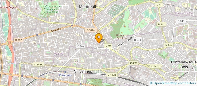 localisation de l'entreprise SOCHAPE SA à MONTREUIL