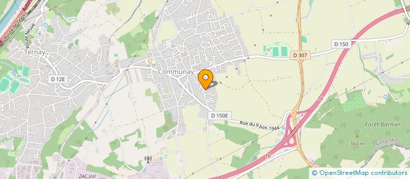 localisation de l'entreprise SOCHAPI  COMMUNAY