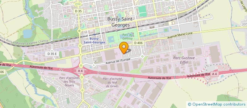 localisation de l'entreprise SOCHEATA  BUSSY-SAINT-GEORGES