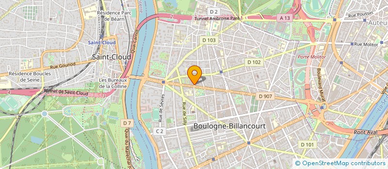 localisation de l'entreprise SOCHICK à BOULOGNE-BILLANCOURT