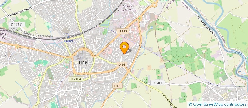 localisation de l'entreprise SOCIA'VIA  LUNEL