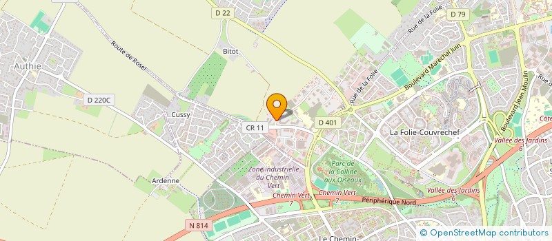 localisation de l'entreprise SOCIAL +  SAINT-CONTEST