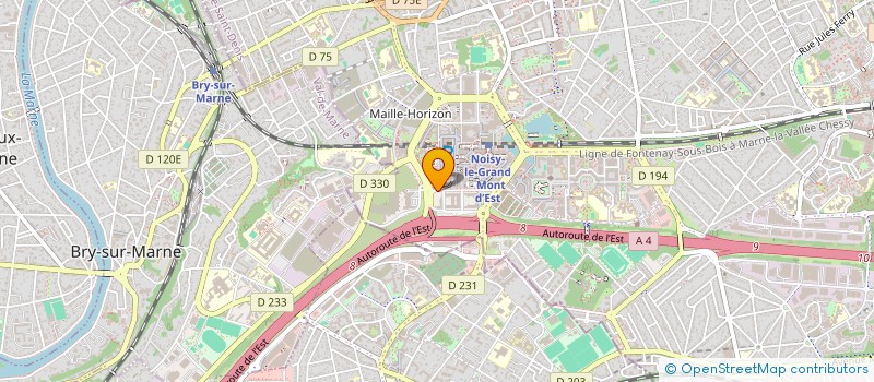 localisation de l'entreprise SOCIAL BUSINESS IMPACT (SBI)  NOISY-LE-GRAND