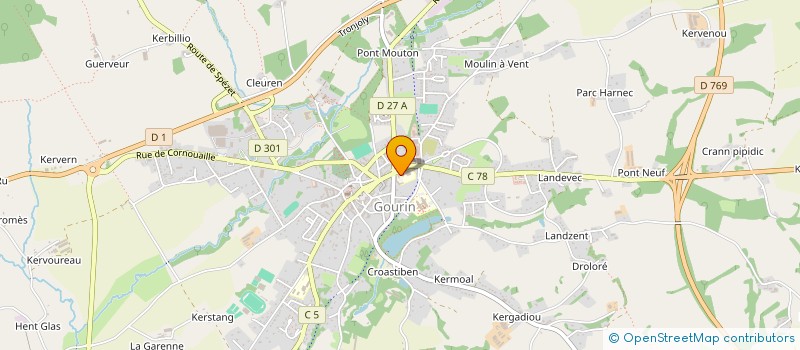 localisation de l'entreprise SOCIAL IN BREIZH à GOURIN