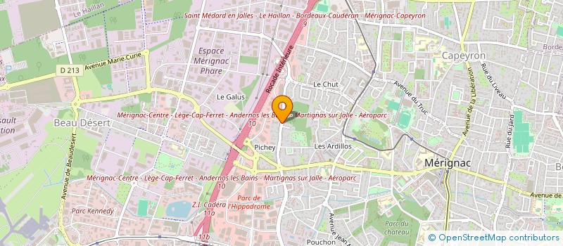 localisation de l'entreprise SOCIAL INFORMATIQUE  MERIGNAC