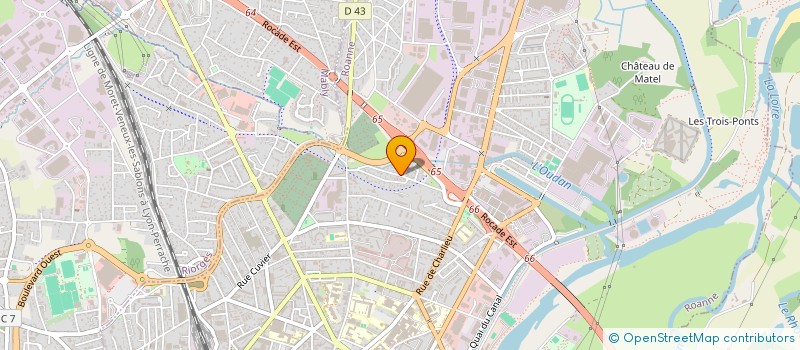 localisation de l'entreprise SOCIALEO à ROANNE