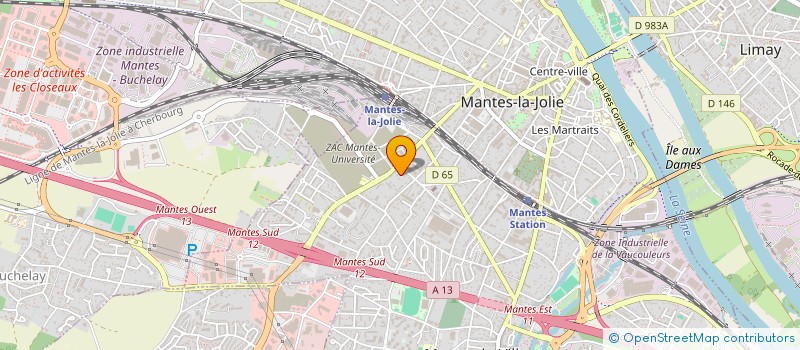 localisation de l'entreprise SOCIALTECH  MANTES-LA-VILLE