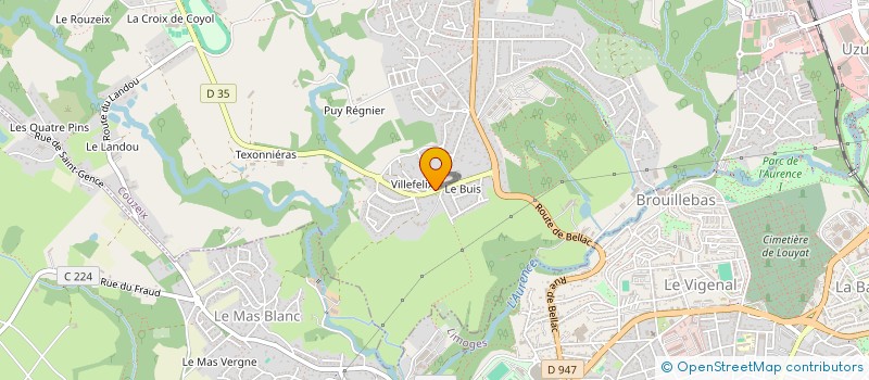 localisation de l'entreprise SOCIET CIVILE DE TEXIONNIERAS à COUZEIX