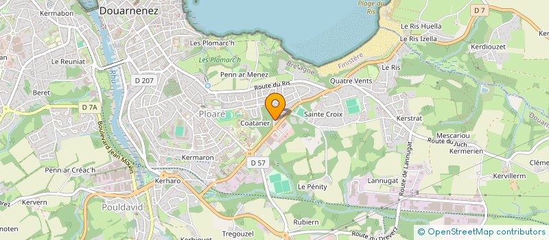 localisation de l'entreprise SOCIET CIVILE MEDICALE DU 22 RUE LAENNEC  DOUARNENEZ