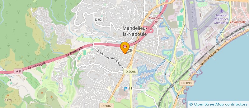 localisation de l'entreprise SOCIET CIVILE TAMIA à MANDELIEU LA NAPOULE