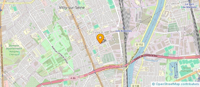 localisation de l'entreprise SOCIETA ERICA à VITRY-SUR-SEINE