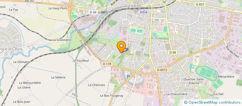 localisation de l'entreprise SOCIETALE VITRE  VITRE