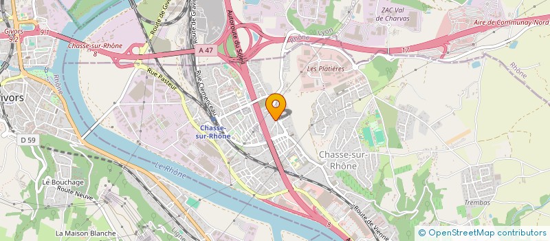 localisation de l'entreprise SOCIETE 2FL  CHASSE-SUR-RHONE