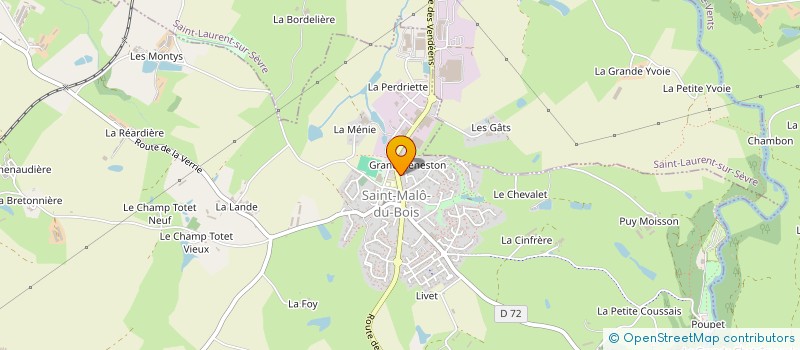 localisation de l'entreprise SOCIETE 3 B à SAINT-MALO-DU-BOIS