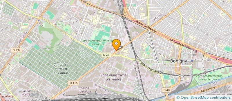 localisation de l'entreprise SOCIETE A.B.I  BOBIGNY