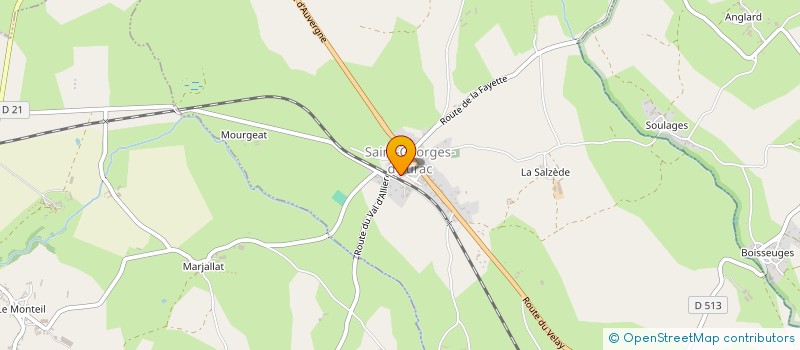 localisation de l'entreprise SOCIETE A. CHAMBON à PAULHAGUET