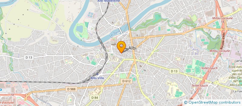 localisation de l'entreprise SOCIETE A.G.I.S. à ALBI