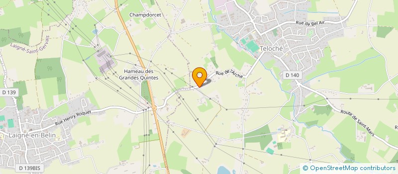 localisation de l'entreprise SOCIETE A RESPONSABILITE LIMITEE CHOUTEAU-BOUZEAU  TELOCHE