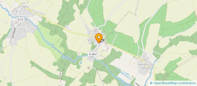 localisation de l'entreprise SOCIETE A RESPONSABILITE LIMITEE DE LA MINOTERIE  SERZY-ET-PRIN