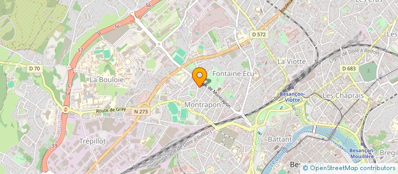 localisation de l'entreprise SOCIETE A RESPONSABILITE LIMITEE PATRICE CARQUILLE PAR ABREVIATION SARL PATRICE CARQUILLE à BESANCON
