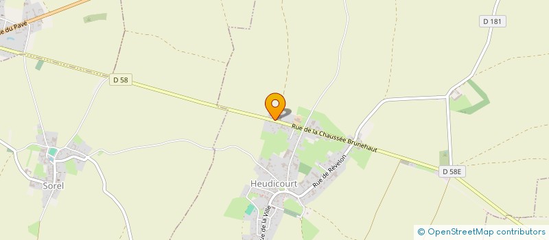 localisation de l'entreprise SOCIETE A RESPONSABILITE LIMITEE PRIMEURS FERMIERES à HEUDICOURT